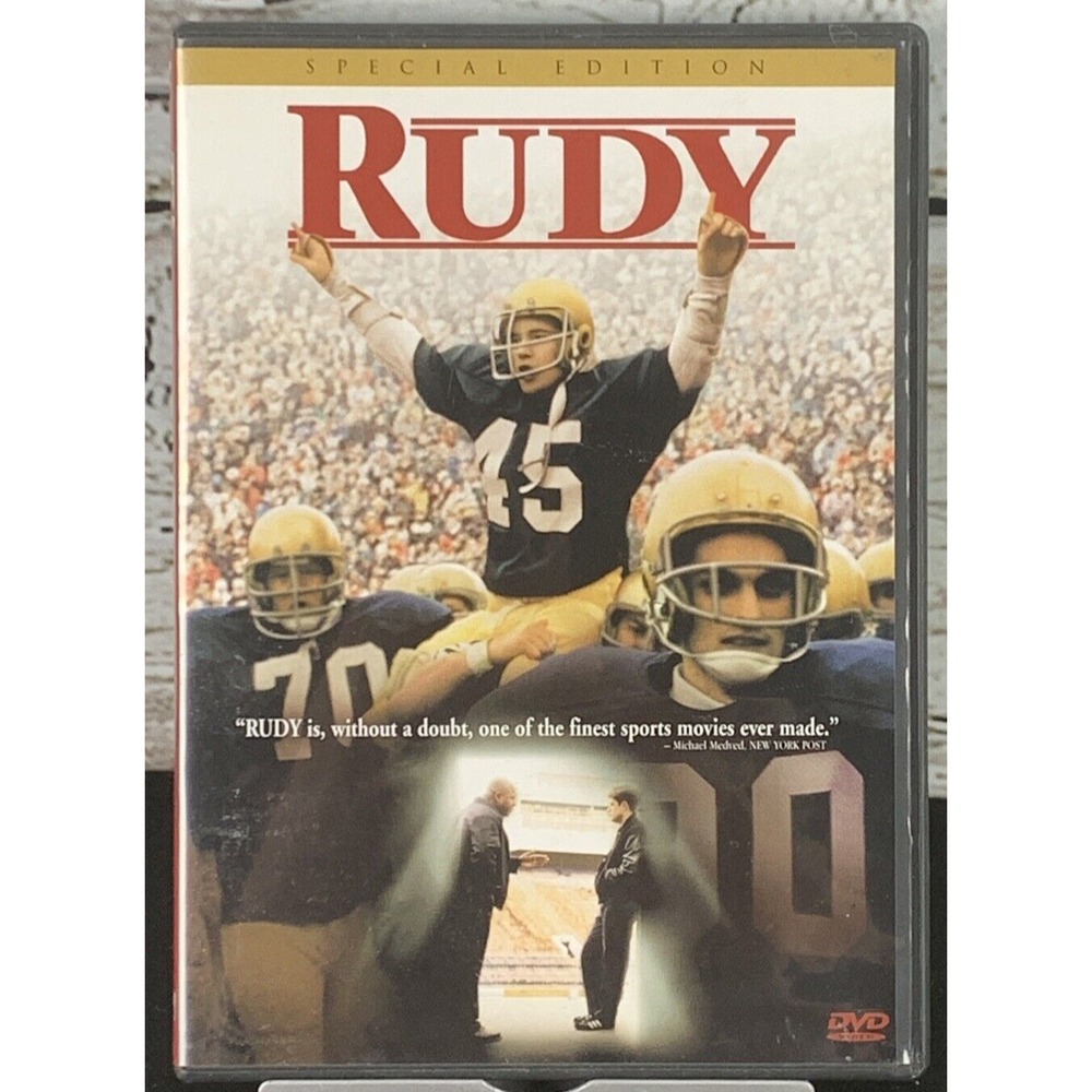 Rudy (DVD, 2000, Special Edition) Sean Astin, Jon Favreau, Ned Beatty